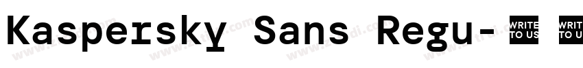 Kaspersky Sans Regu字体转换